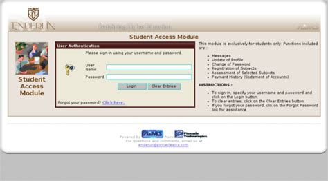 pinnacle enderun|Applicant Access Module .